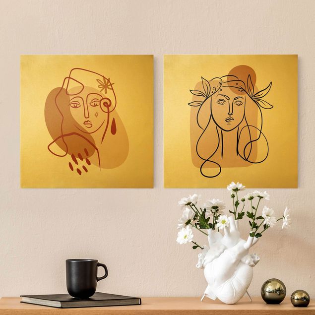 Obrazy portret Interpretacja Picassa - Dwie Muzy