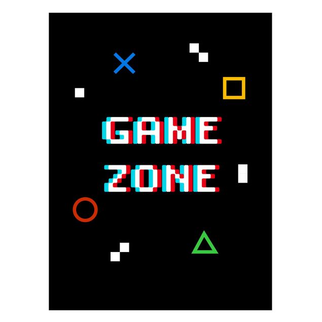 Obrazy nowoczesne Pixel Text Game Zone