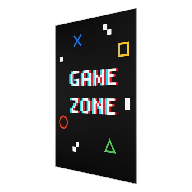Obrazy kolorowe Pixel Text Game Zone