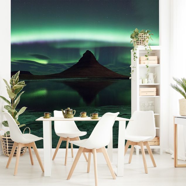 Dekoracja do kuchni Światło polarne na Islandii