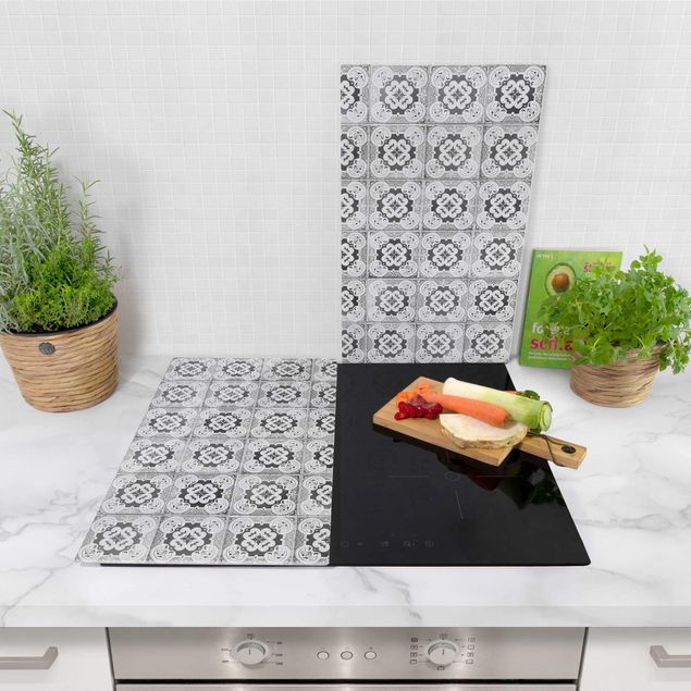 Akcesoria do domu Portuguese Vintage Ceramic Tiles - Tomar Black And White