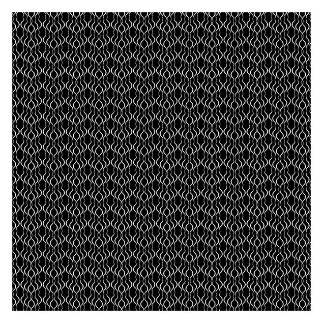 Tapeta - Wzór w kropki w kolorze czarnym