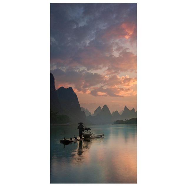 Parawan pokojowy - Wschód słońca nad rzeką Chińską