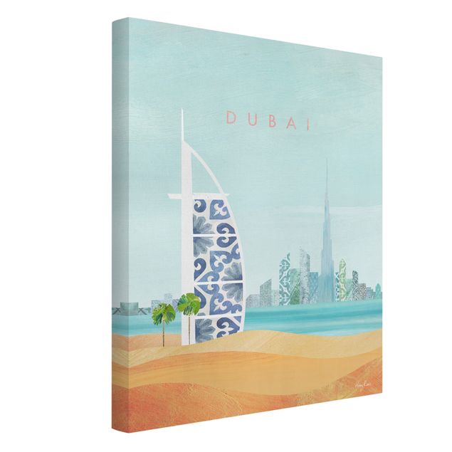 Nowoczesne obrazy do salonu Plakat podróżniczy - Dubaj