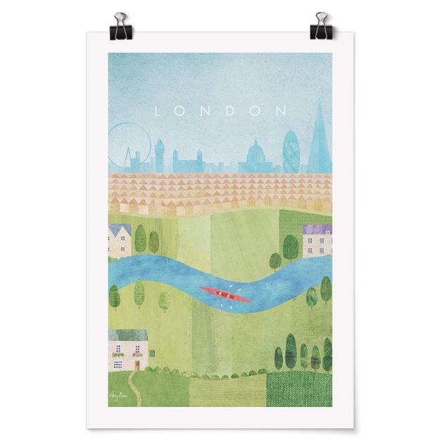 Obrazy Londyn Plakat podróżniczy - Londyn II