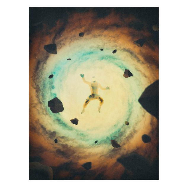 Obrazy portret Retro Collage - In Space