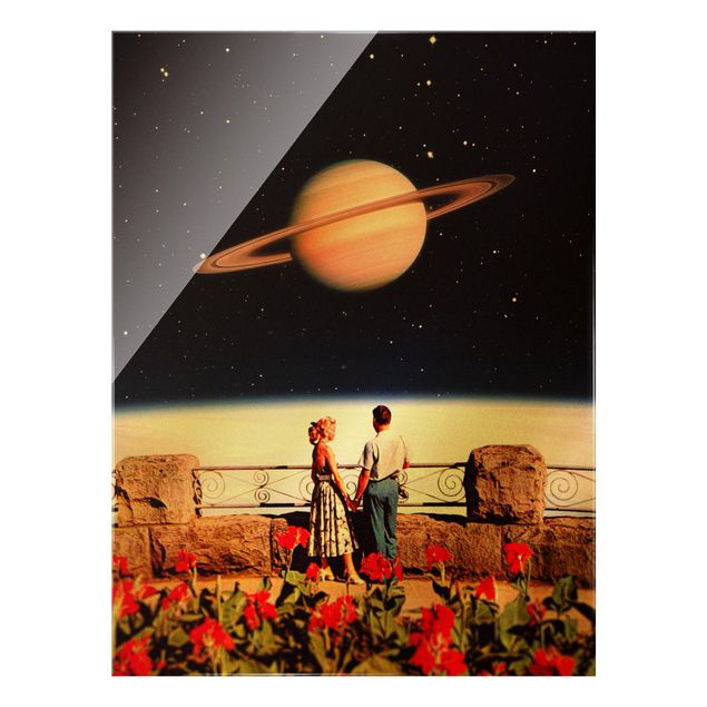 Obrazy nowoczesny Retro Collage - Love In Space