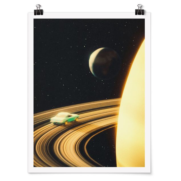 Obrazy vintage Retro Collage - Saturn Highway