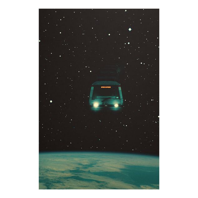 Obrazy nowoczesny Retro Collage - Space Express