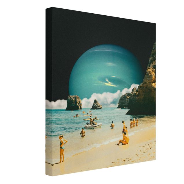 Obrazy nowoczesne Retro Collage - Space Beach