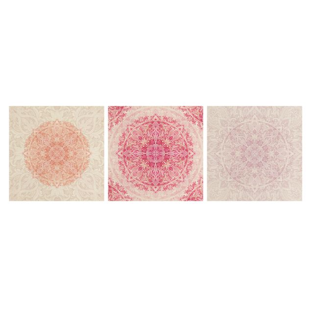 Mandala obraz Mandale różowo-beżowe