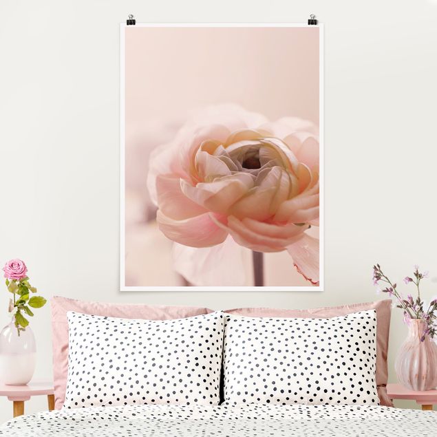 Obrazy do salonu Różowy kwiat w centrum uwagi
