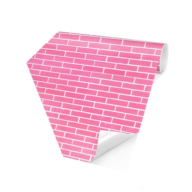 Tapety na ściany Pink Brick Wall