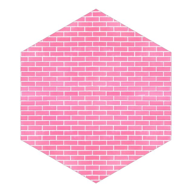 Fototapeta Pink Brick Wall