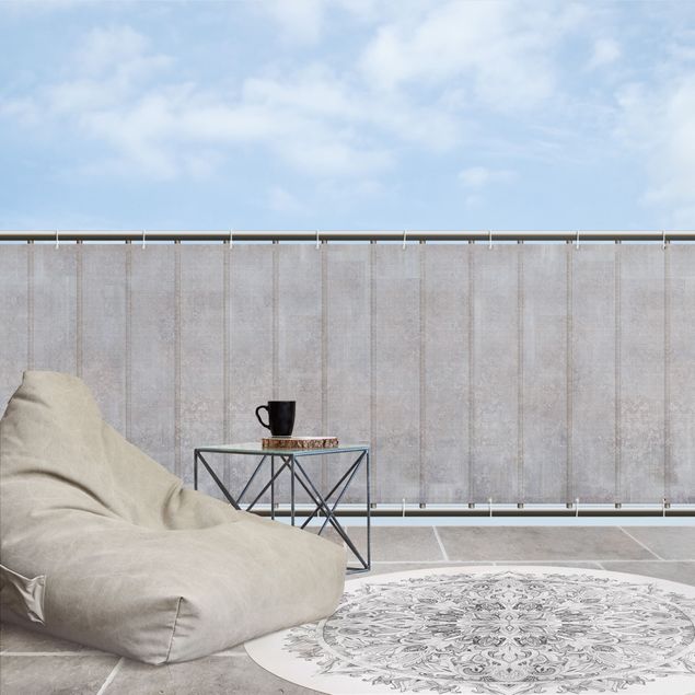 Osłona na balustrade balkonu Rustykalny wzór betonu szary