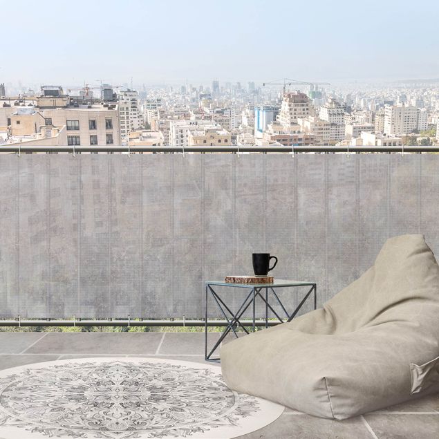 Obudowa balkonu Rustykalny wzór betonu szary