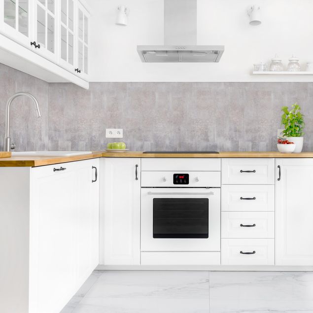 Panel ścienny do kuchni - Rustic Concrete Pattern Grey
