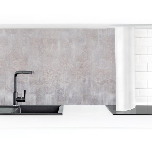 Panel ścienny do kuchni - Rustic Concrete Pattern Grey