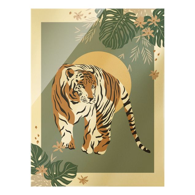 Obraz na szkle - Zwierzęta safari - Tygrys