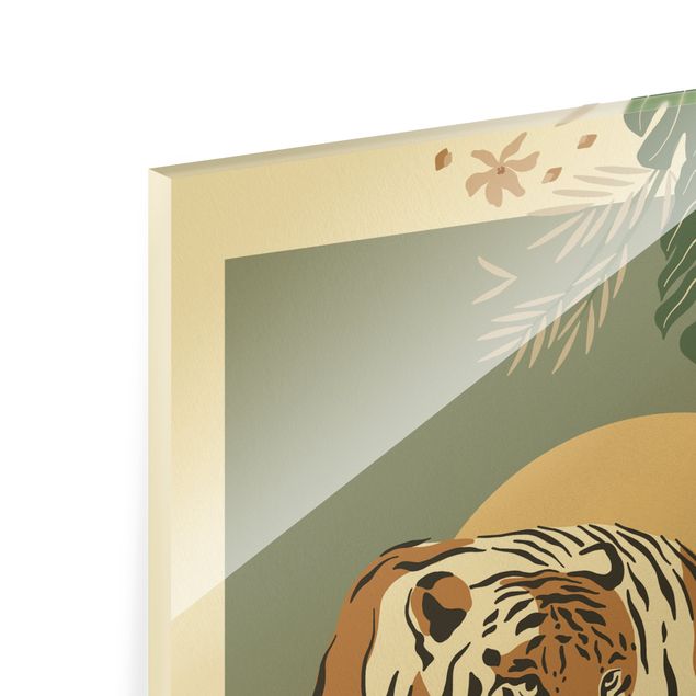 Obraz na szkle - Zwierzęta safari - Tygrys