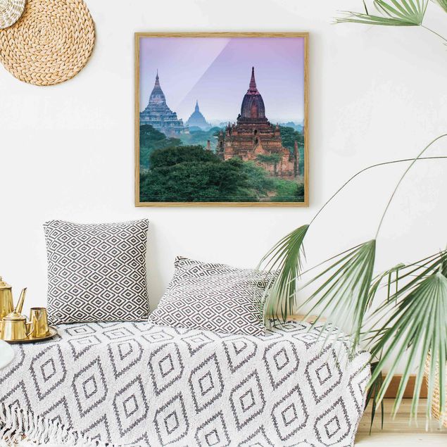 Obrazy w ramie krajobraz Budynek sakralny w Bagan