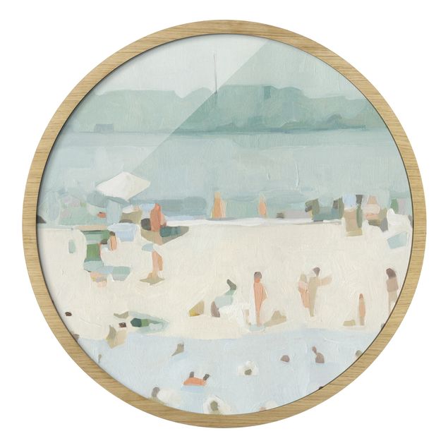 Obrazy w ramie okrągłe Sandbank In The Sea I