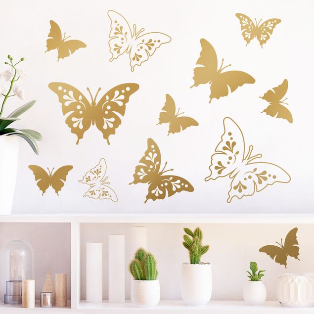 Naklejki na ścianę motyl Ozdoby dekoracyjne z motywem motyli