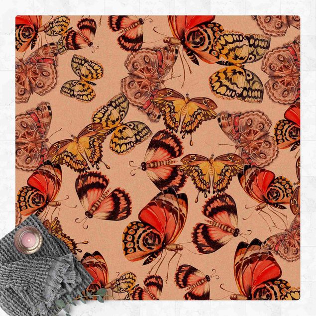 dywany nowoczesne Rój motyli Pawie oko