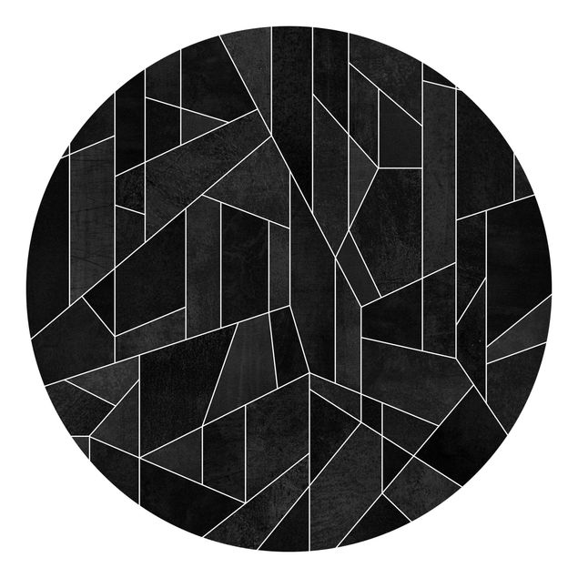 Tapety wzory czarno-biały Geometry Watercolour