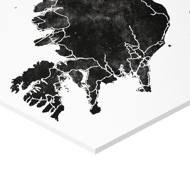 Obraz heksagonalny z Forex - Czarna Islandia