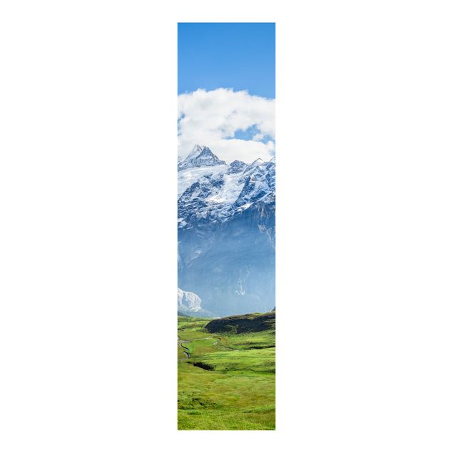 Domowe tekstylia Szwajcarska panorama alpejska