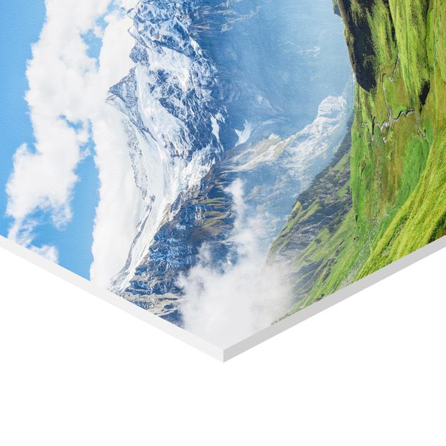 Obrazy natura Szwajcarska panorama alpejska