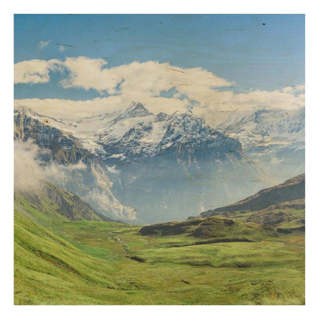 Obrazy na ścianę Szwajcarska panorama alpejska