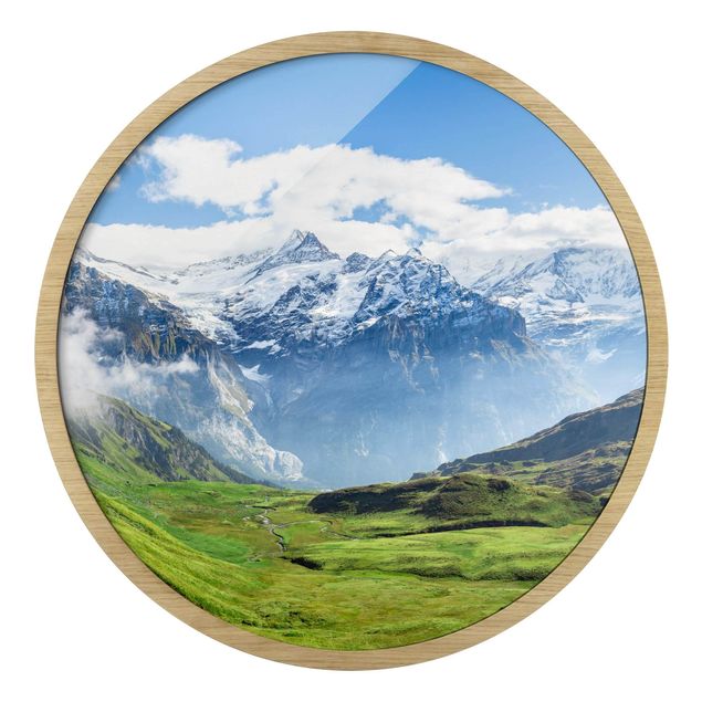Obrazy do salonu nowoczesne Swiss Alpine Panorama