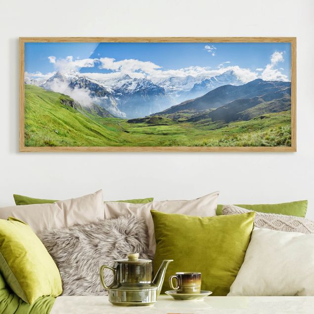 Dekoracja do kuchni Szwajcarska panorama alpejska