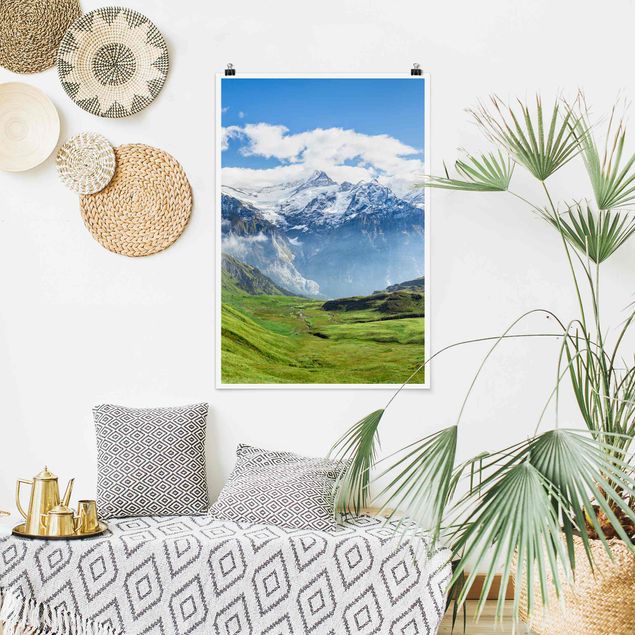 Obrazy Szwajcaria Szwajcarska panorama alpejska