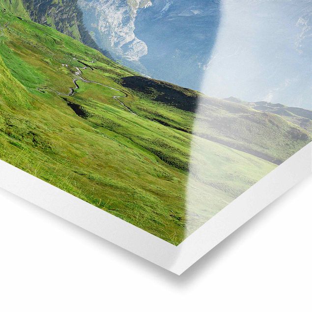 Obrazy krajobraz Szwajcarska panorama alpejska