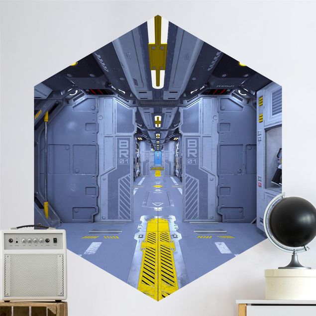 Fototapety 3d Sci-Fi Inside A Spaceship