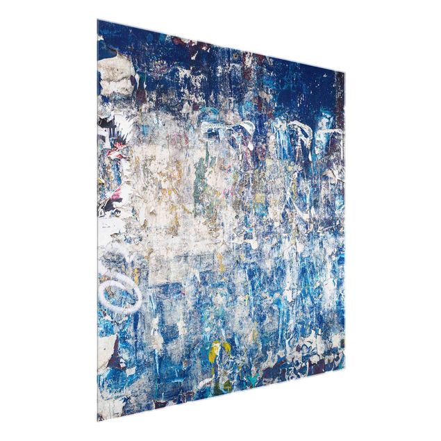 Obrazy abstrakcja Shabby Wall In Blue