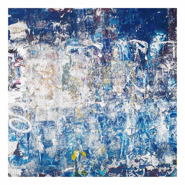 Obrazy nowoczesne Shabby Wall In Blue