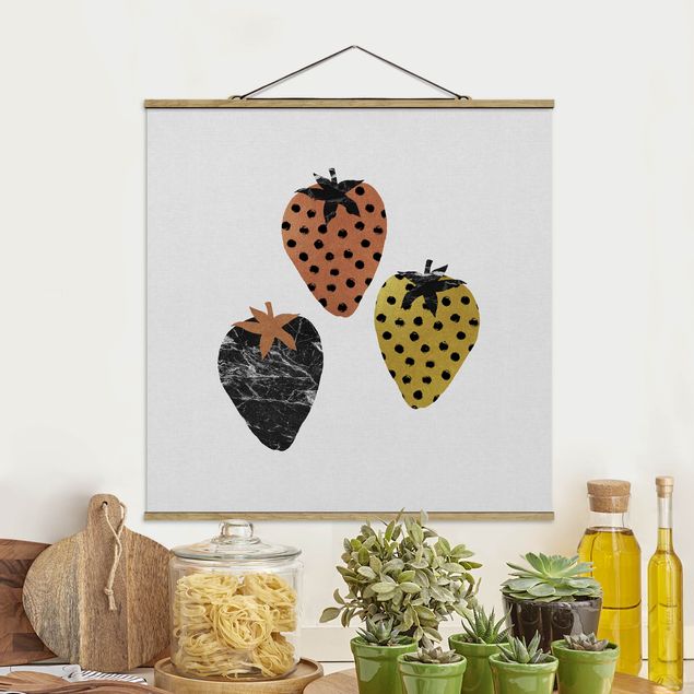 Obrazy owoc Truskawki skandynawskie