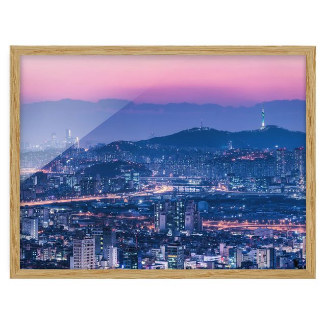 Obrazy w ramie do łazienki Skyline of Seoul