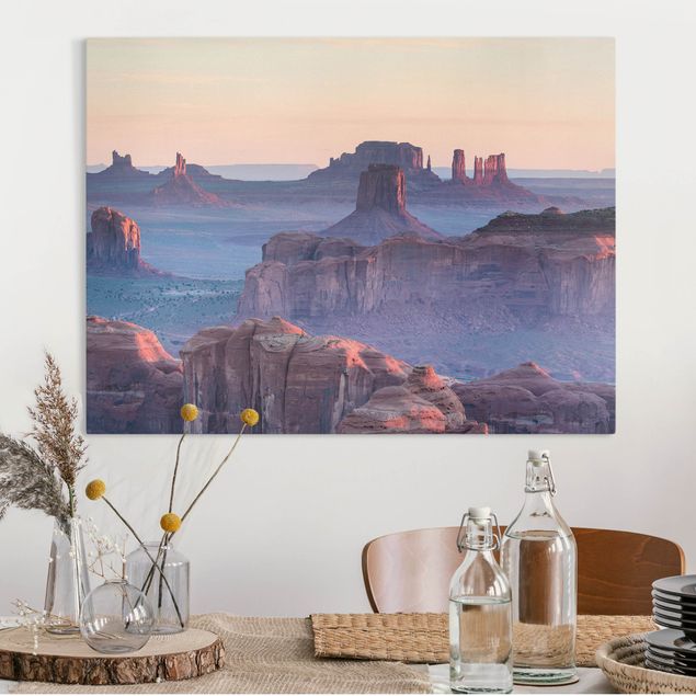 Nowoczesne obrazy do salonu Wschód słońca w Arizonie