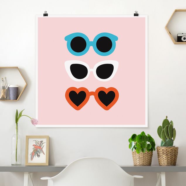 Obrazy nowoczesne Sunglasses Tricolore