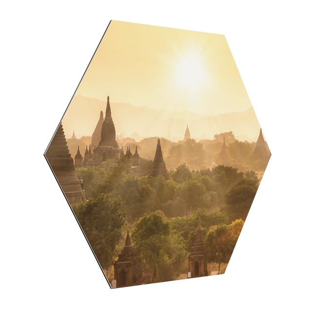 Obrazy nowoczesne Zachód słońca nad Baganem