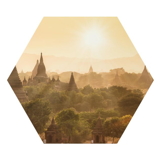 Obrazy krajobraz Zachód słońca nad Baganem