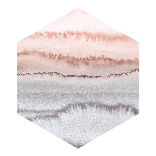 Sześciokątna tapeta samoprzylepna - Gra w kolory Dźwięk morza we mgle