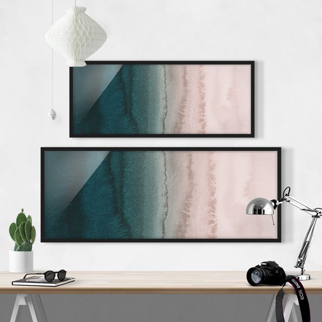 Obrazy w ramie abstrakcja Gra w kolory Dźwięk oceanu