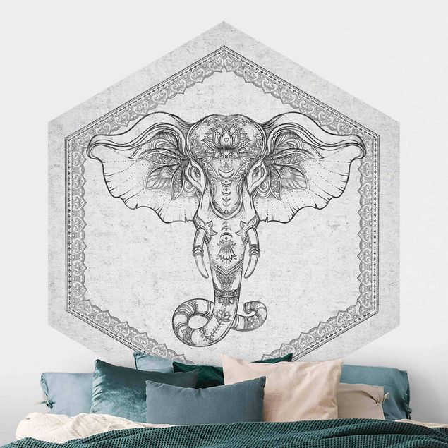 Słoń tapeta Duchowy słoń w konkretnym spojrzeniu