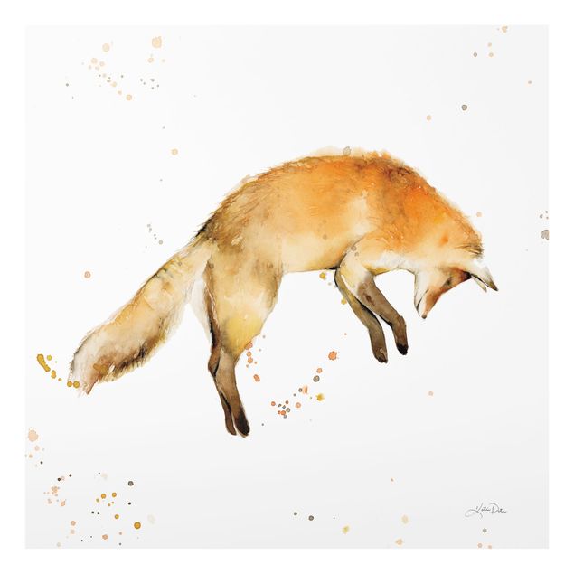 Zwierzęta obrazy Leaping Fox